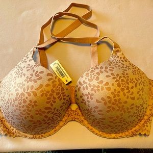 Adore Me padded underwire bra, 36D, Lavender w/darker flower accents